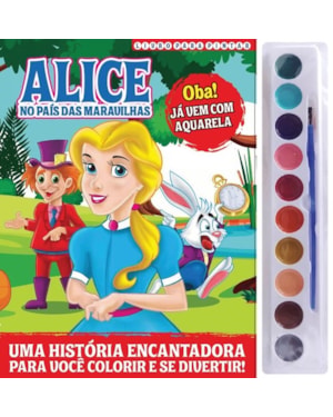 ALICE NO PAÍS DAS MARAVILHAS LIVRO PARA PINTAR