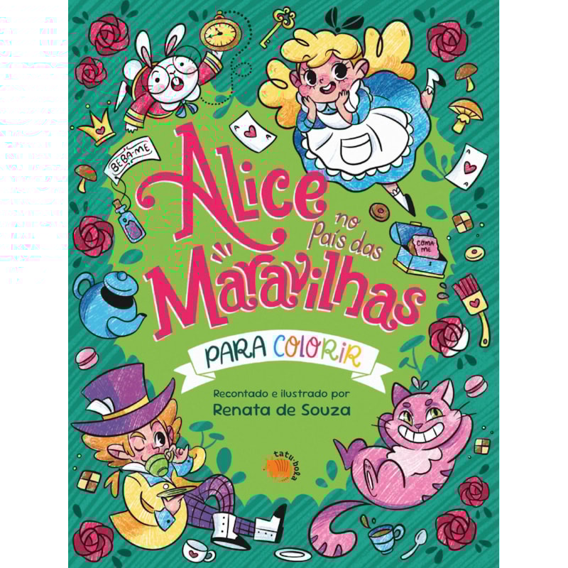 ALICE NO PAÍS DAS MARAVILHAS PARA COLORIR
