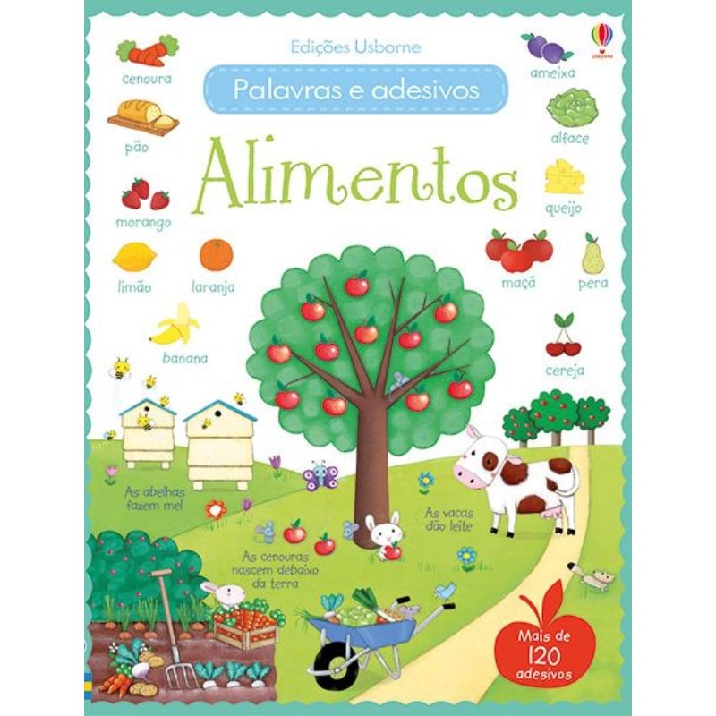ALIMENTOS : PALAVRAS E ADESIVOS