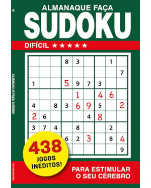 ALMANAQUE FAÇA SUDOKU - NÍVEL DIFÍCIL