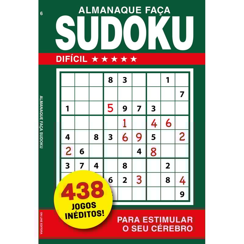 ALMANAQUE FAÇA SUDOKU - NÍVEL DIFÍCIL