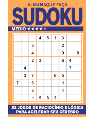 ALMANAQUE FAÇA SUDOKU - NÍVEL MÉDIO