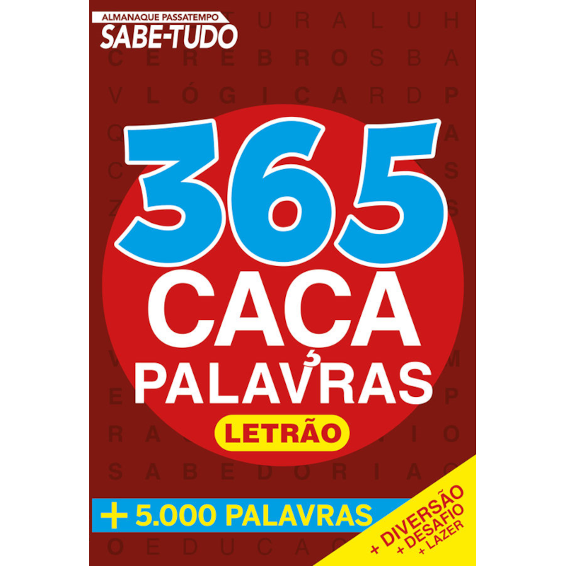 ALMANAQUE PASSATEMPO - SABE TUDO - 365 CAÇA PALAVRAS