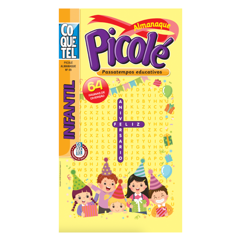ALMANAQUE PICOLÉ 49 - PASSATEMPOS EDUCATIVOS INFANTIL