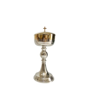 ÂMBULA PRATEADA 25CM DE ALTURA