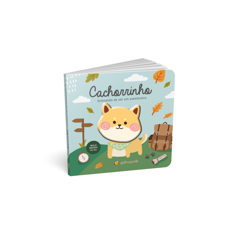 Amigos squishy - cachorrinho: brincando de ser um aventureiro