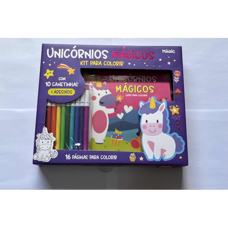 AMIGOS UNICÓRNIOS - KIT PARA COLORIR