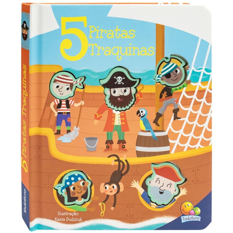 Amiguinhos de Silicone - Toque e Sinta: 5 Piratas Traquinas