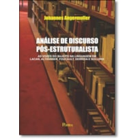 ANÁLISE DE DISCURSO PÓS ESTRUTURALISTA - AS VOZES DO SUJEITO NA LINGUAGEM EM LACAN ALTHUSSER FOUCAULT DERRIDA E SOLLERS