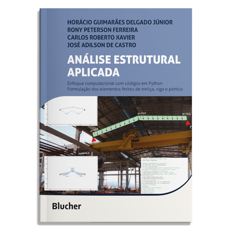 Análise estrutural aplicada: enfoque computacional com códigos em Python Formulação dos elementos finitos de treliça, viga e pórtico