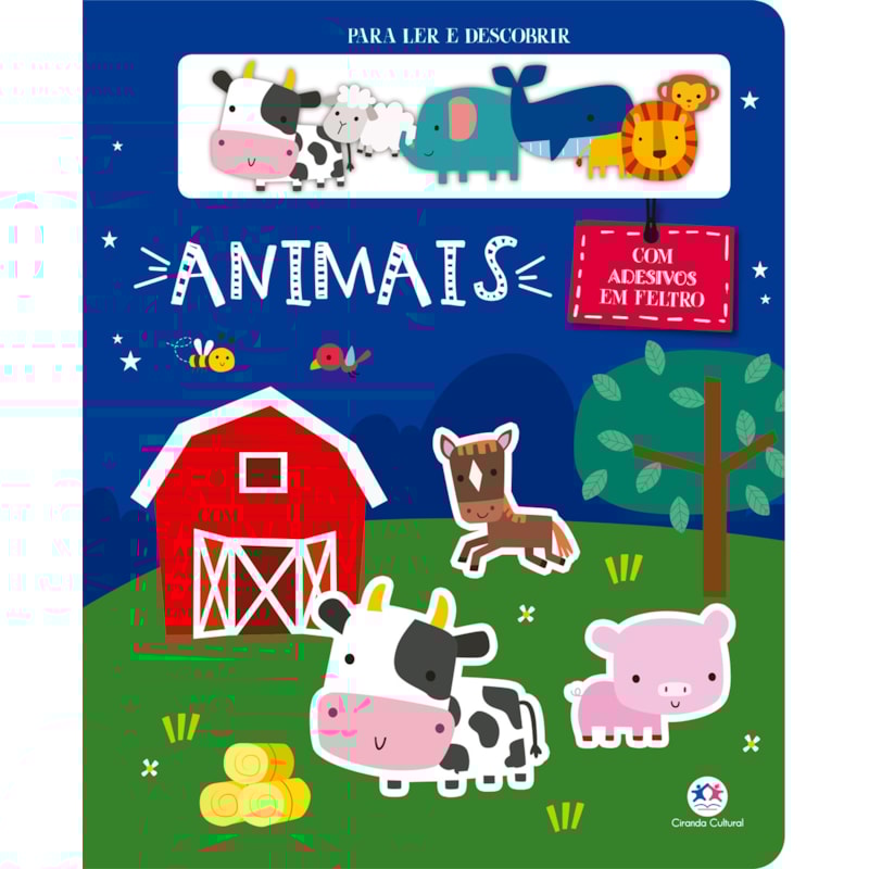 ANIMAIS - COM ADESIVOS EM FELTRO