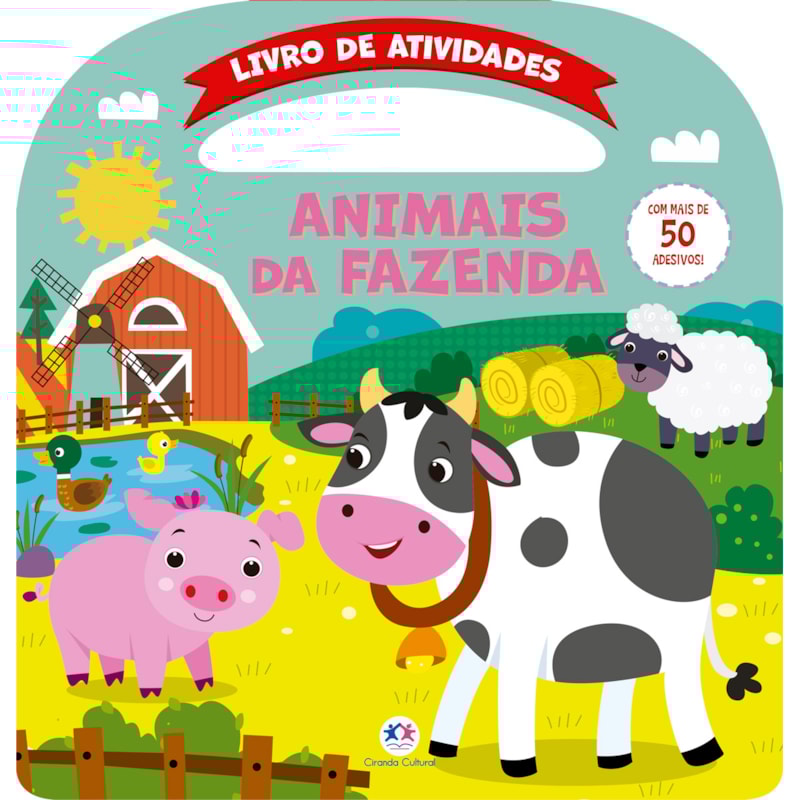 ANIMAIS DA FAZENDA - ATIVIDADES E MAIS DE 50 ADESIVOS