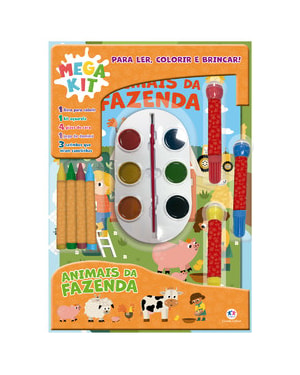 ANIMAIS DA FAZENDA - LER, COLORIR E BRINCAR