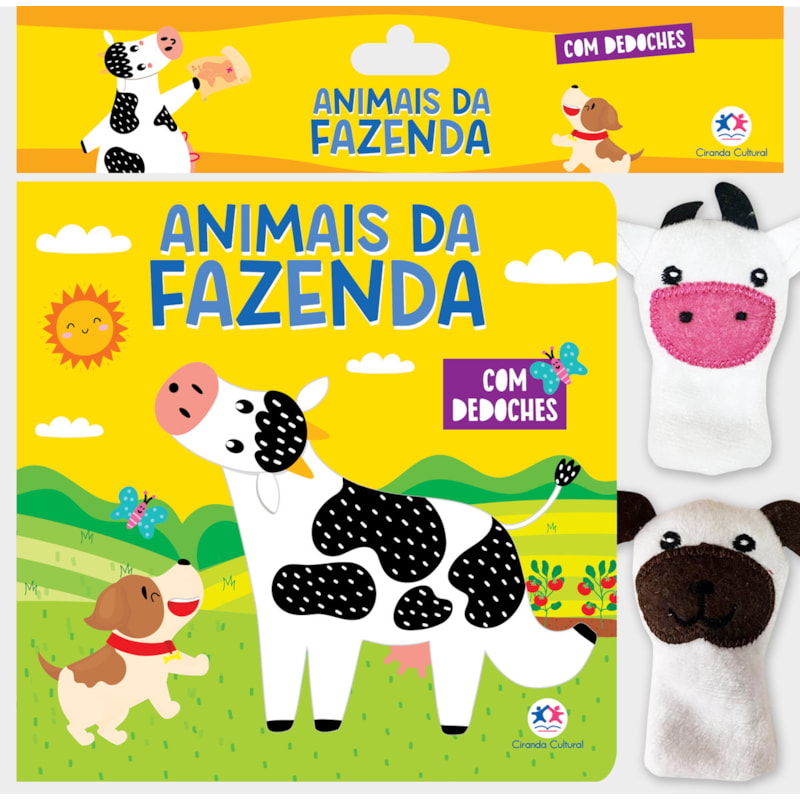 ANIMAIS DA FAZENDA - LIVRO COM DEDOCHE