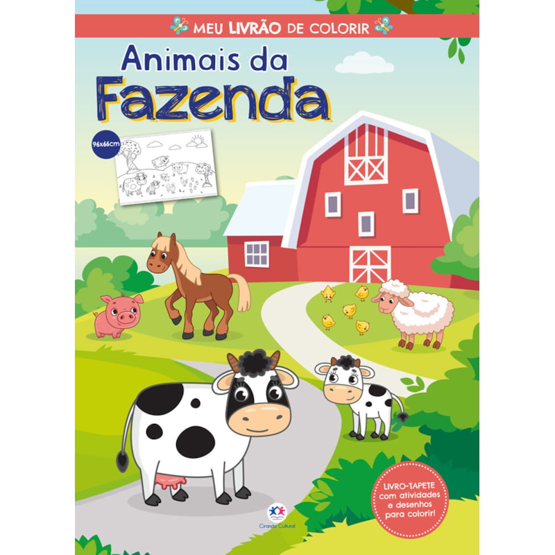 Animais da fazenda - Meu livrão de colorir