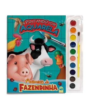 ANIMAIS DA FAZENDINHA - PINTANDO COM AQUARELA
