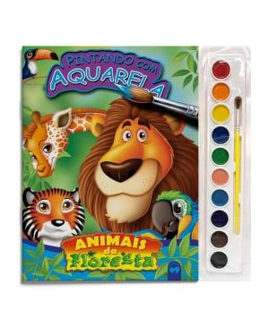 ANIMAIS DA FLORESTA - PINTANDO COM AQUARELA