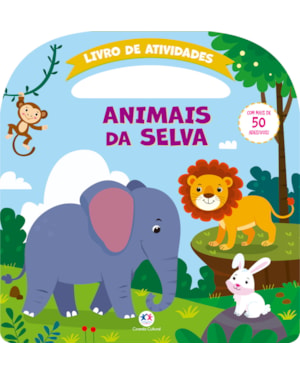 Animais da selva - Atividades e mais de 50 adesivos