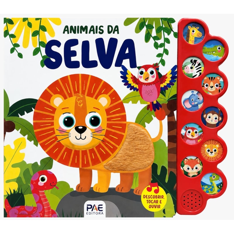 Animais da selva: descobrir, tocar e ouvir