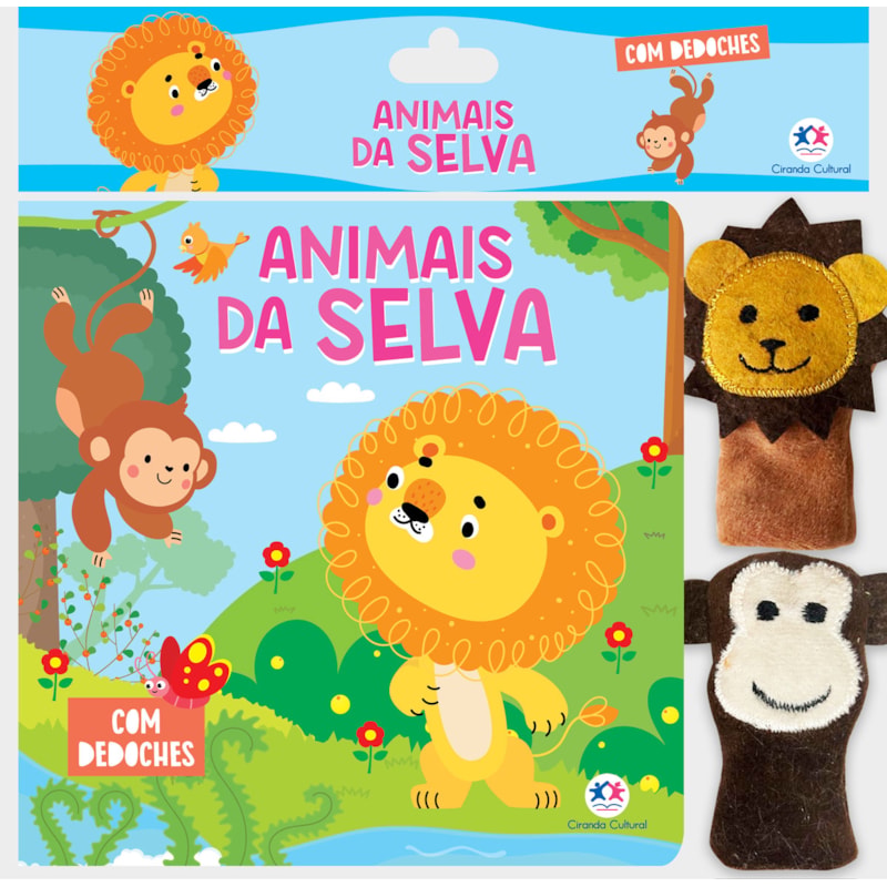 ANIMAIS DA SELVA - LIVRO COM DEDOCHE