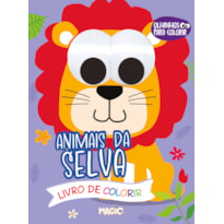 ANIMAIS DA SELVA - OLHINHOS PARA COLORIR