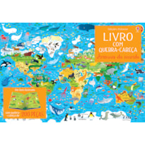 ANIMAIS DO MUNDO: LIVRO COM QUEBRA-CABEÇA
