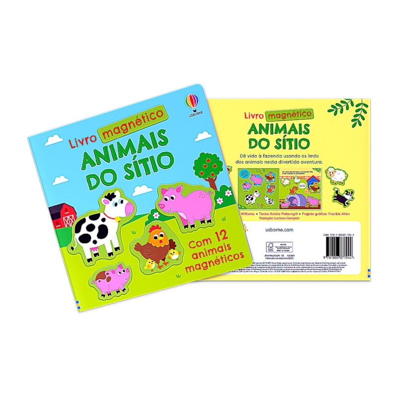 ANIMAIS DO SÍTIO: LIVRO MAGNÉTICO