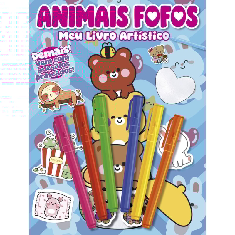 ANIMAIS FOFOS MEU LIVRO ARTÍSTICO