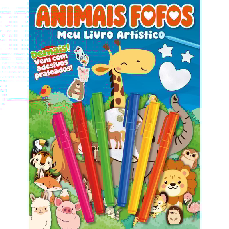 ANIMAIS FOFOS MEU LIVRO ARTÍSTICO