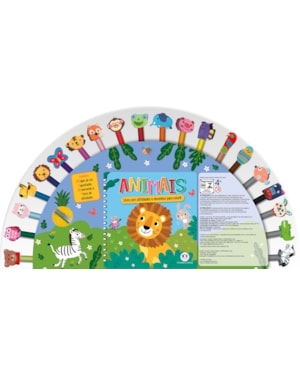 ANIMAIS - LIVRO COM ATIVIDADES E DESENHOS PARA COLORIR