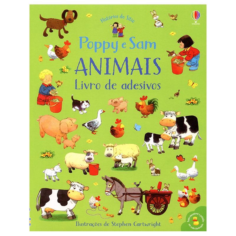 ANIMAIS: LIVRO DE ADESIVOS - POPPY E SAM