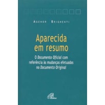 APARECIDA EM RESUMO: DOCUMENTO OFICIAL COM REFERÊNCIA ÀS MUDANÇAS EFETUADAS NO DOCUMENTO ORIGINA