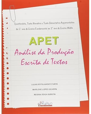 APET. ANÁLISE DA PRODUÇÃO ESCRITA DE TEXTOS.