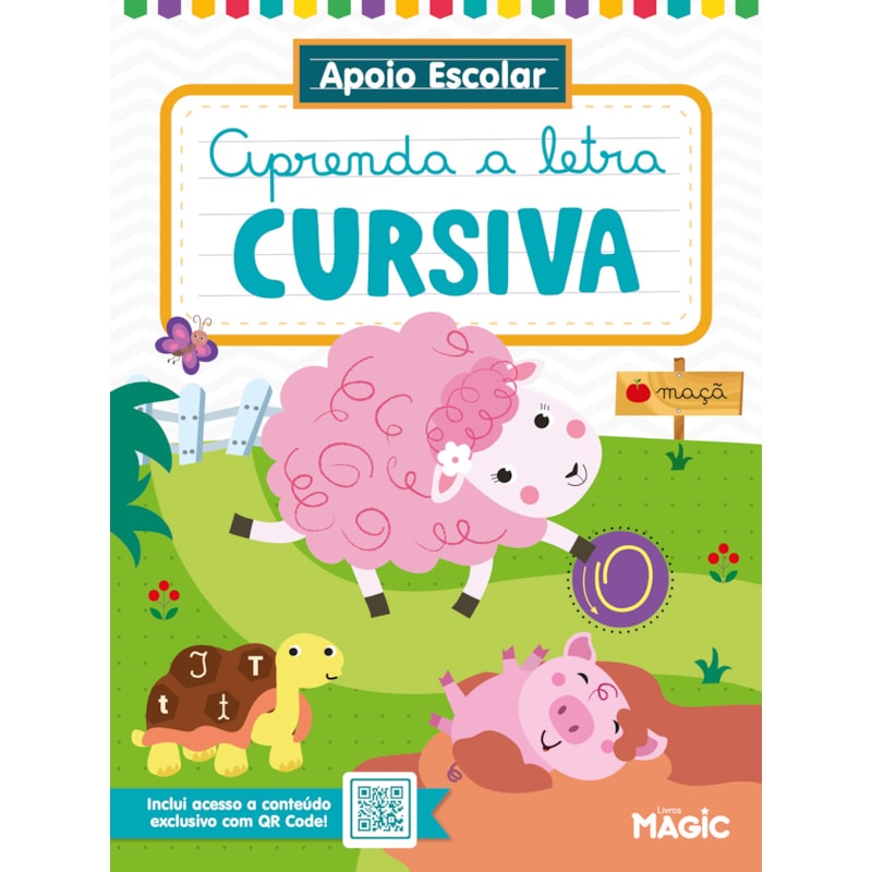 APOIO ESCOLAR - APRENDA A LETRA CURSIVA