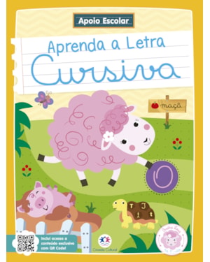 APOIO ESCOLAR - APRENDA A LETRA CURSIVA: OVELHA ROSA NA ESCOLA