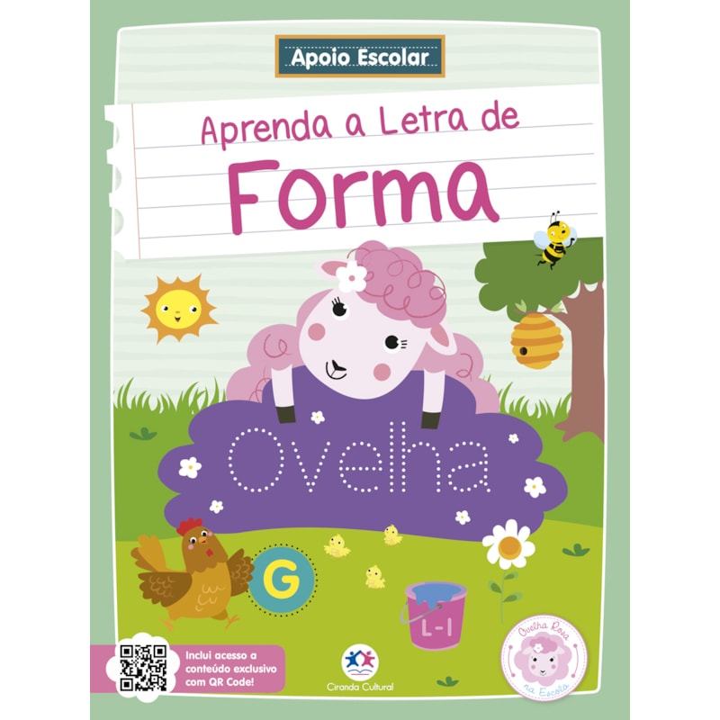 Apoio Escolar - Aprenda a letra de forma: Ovelha Rosa na Escola