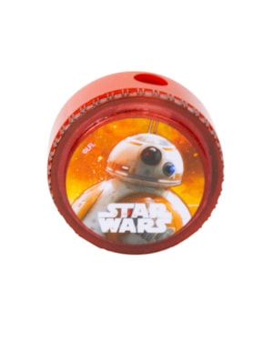 APONTADOR TRIS REDONDO STAR WARS VERMELHO