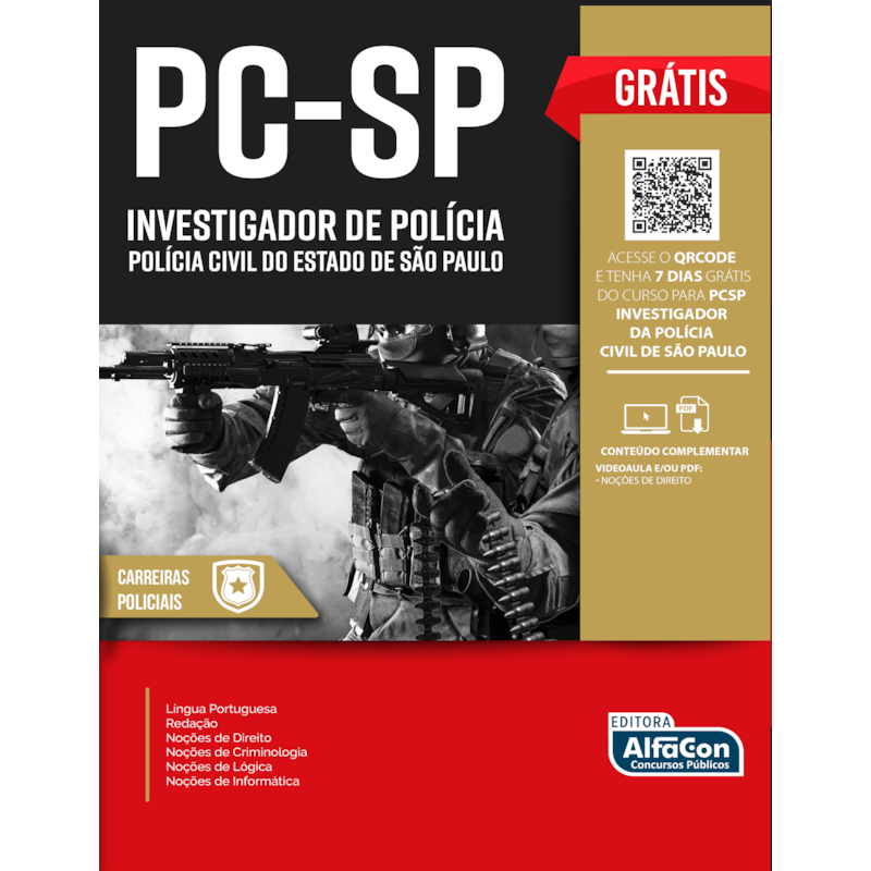 APOSTILA PCSP - INVESTIGADOR DA POLÍCIA CIVIL DO ESTADO DE SÃO PAULO