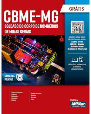 APOSTILA SOLDADO DO CORPO DE BOMBEIROS MILITAR DE MINAS GERAIS - CBM-MG: EDITAL 2022