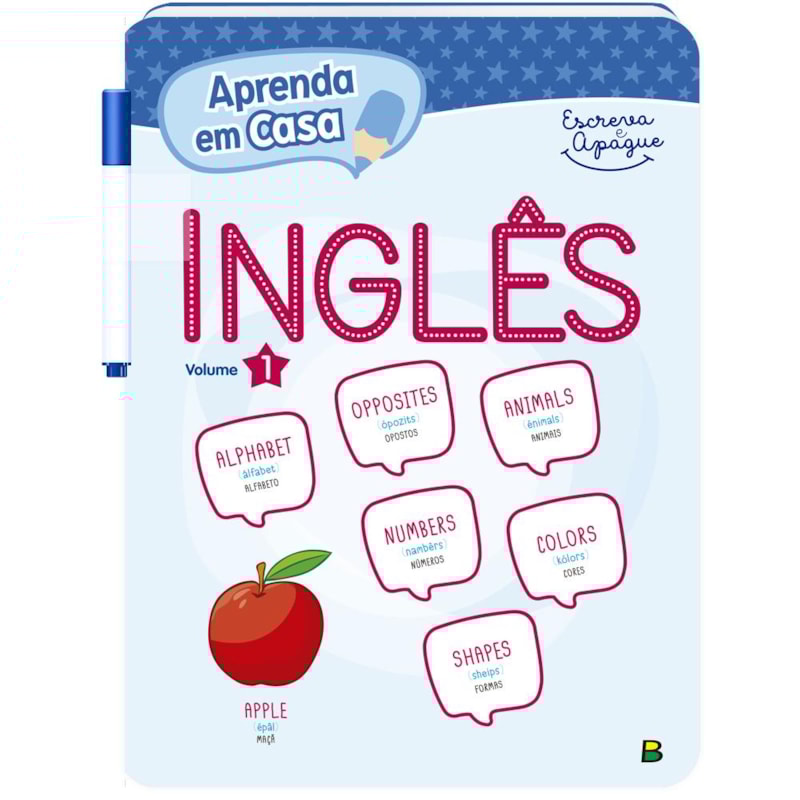 APRENDA EM CASA ESCREVA E APAGUE: INGLÊS V1