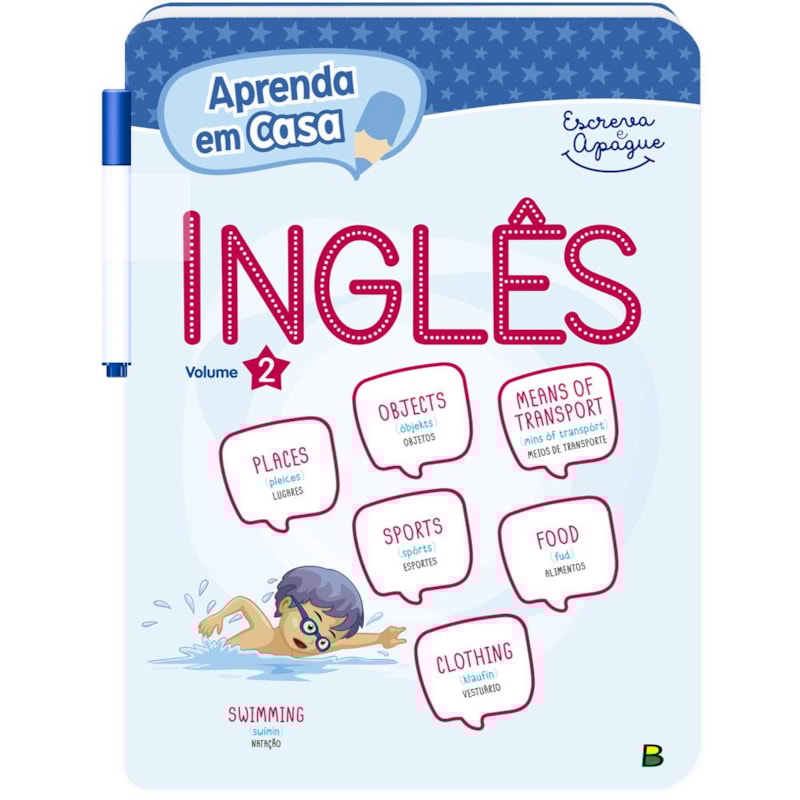 APRENDA EM CASA ESCREVA E APAGUE: INGLÊS V2