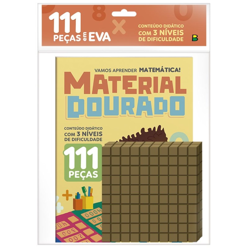 APRENDA EM CASA LIVRO MATERIAL DOURADO EVA