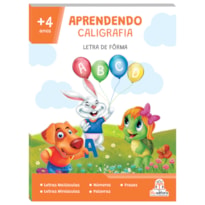 Aprendendo caligrafia: letra de fôrma, palavras, frases e números