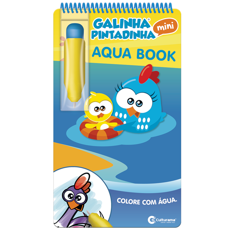 AQUA BOOK GALINHA PINTADINHA: PARA PINTAR COM ÁGUA!