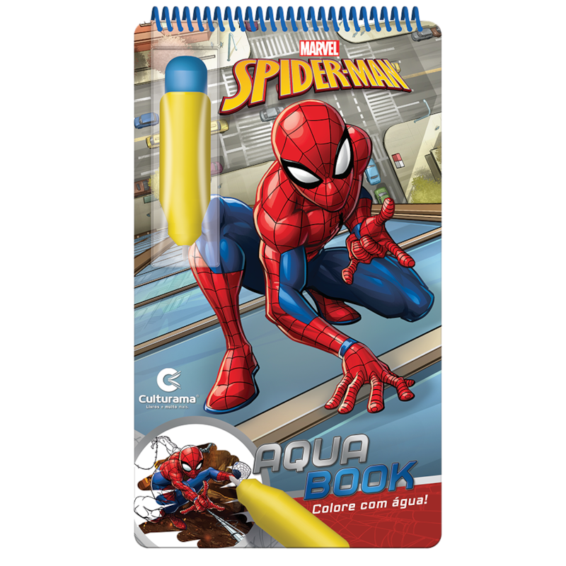 AQUA BOOK HOMEM-ARANHA: PARA PINTAR COM ÁGUA!