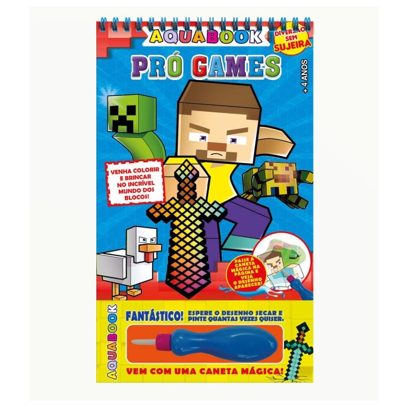 AQUABOOK PRÓ-GAMES MINECRAFT