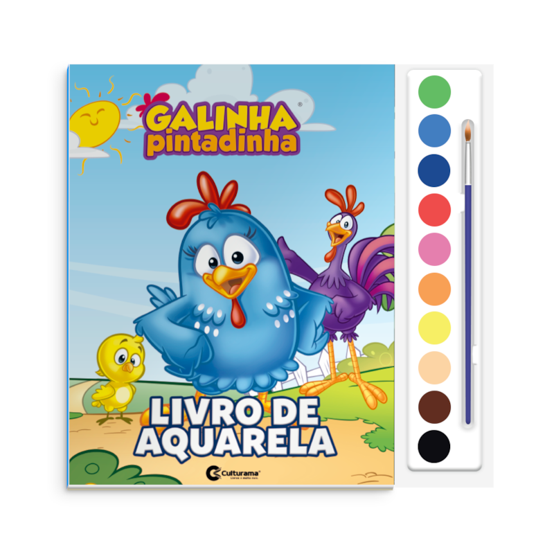 AQUARELA POP - GALINHA PINTADINHA