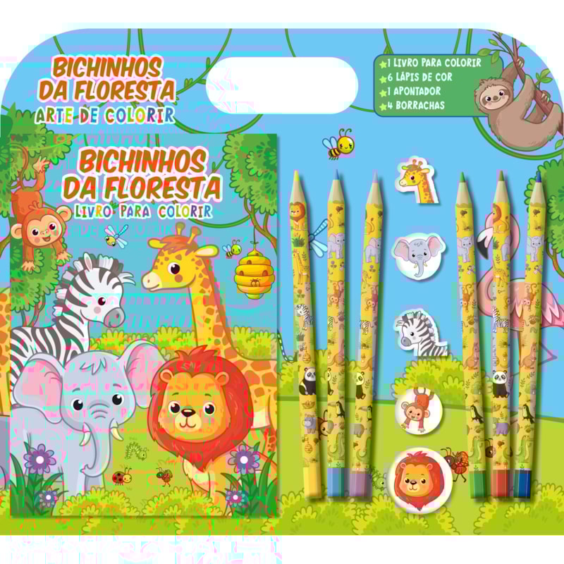 ARTE DE COLORIR - BICHINHOS DA FLORESTA