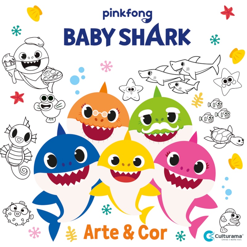 ARTE E COR BABY SHARK