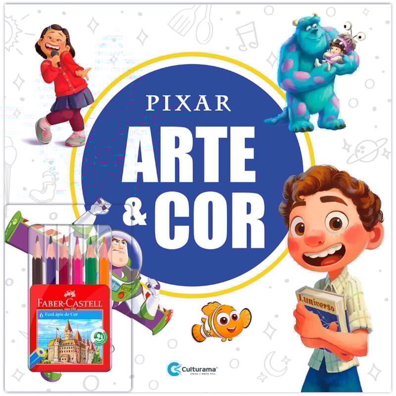 ARTE E COR COM LÁPIS DE COR PIXAR
